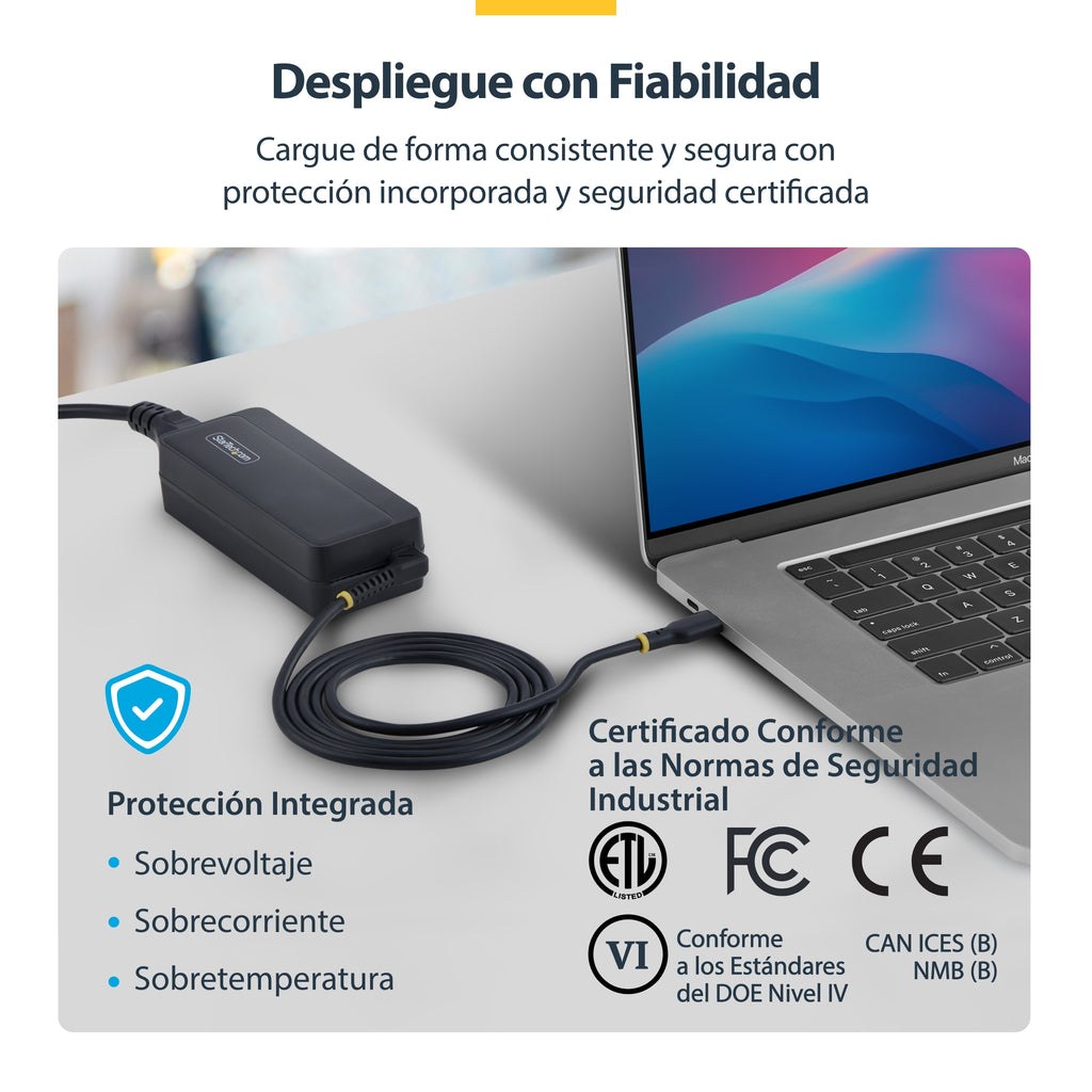 StarTech.com 1140LE-USB-C-CHARGER adaptador e inversor de corriente Interior Negro (7)