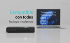 i-tec CA6MONITORDOCKPD base para portátil y replicador de puertos Alámbrico USB 3.2 Gen 1 (3.1 Gen 1) Type-C Negro (4)