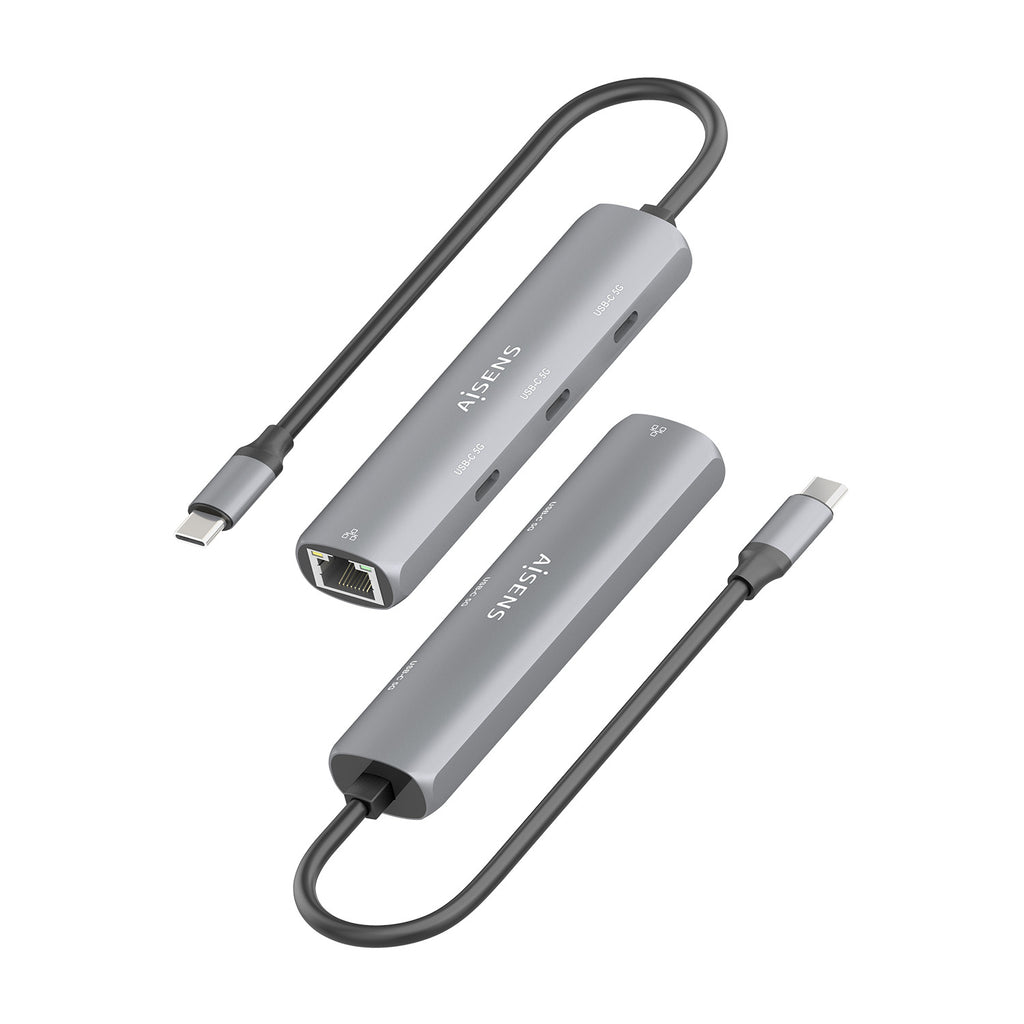 AISENS ASUC-4P041-GR base para portátil y replicador de puertos Alámbrico USB 3.2 Gen 1 (3.1 Gen 1) Type-C (4)