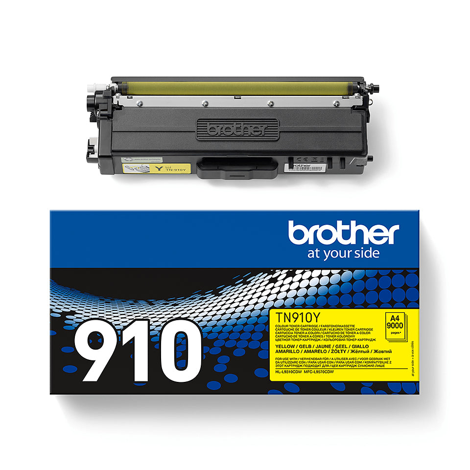 Brother TN-910Y cartucho de tóner 1 pieza(s) Original Amarillo (5)