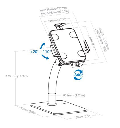 Manhattan 406352 soporte Tablet/UMPC