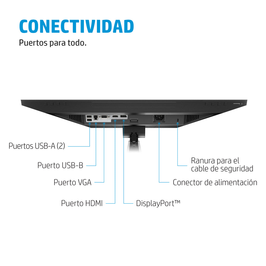 HP E24mv G4 FHD Conferencing Monitor pantalla para PC 60,5 cm (23.8") 1920 x 1080 Pixeles Full HD LCD Negro (5)