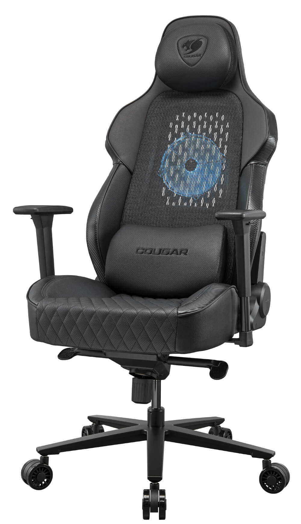 COUGAR CGR-ARP-BLB Silla para videojuegos universal Asiento acolchado Negro, Naranja