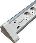 Regleta 6 ranuras + 2x USB A/C 1,4 m (4)