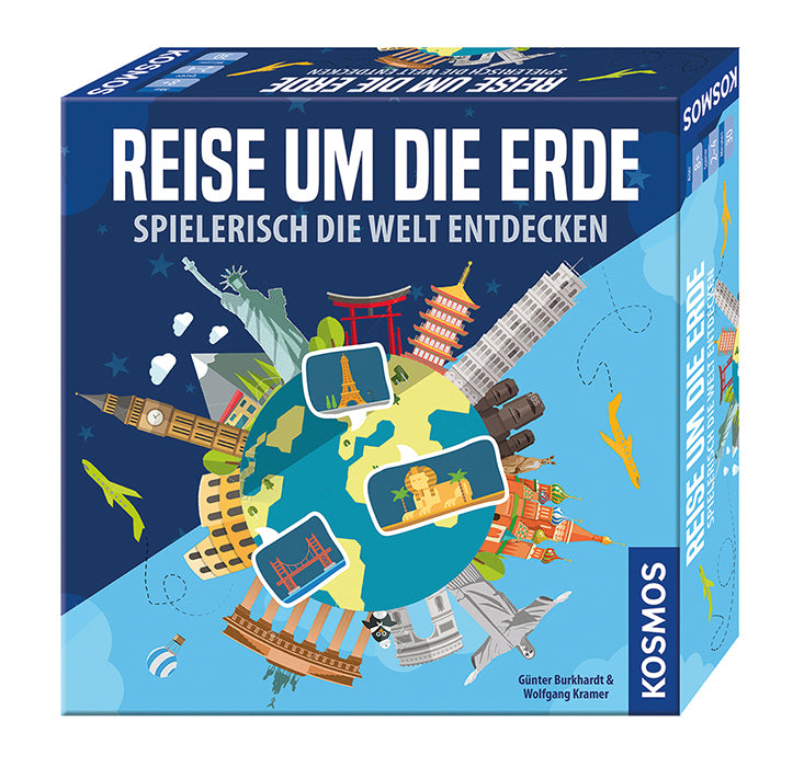 Kosmos Reise um die Erde Spielerisch die Welt entdecken Juego de mesa Viaje/aventura