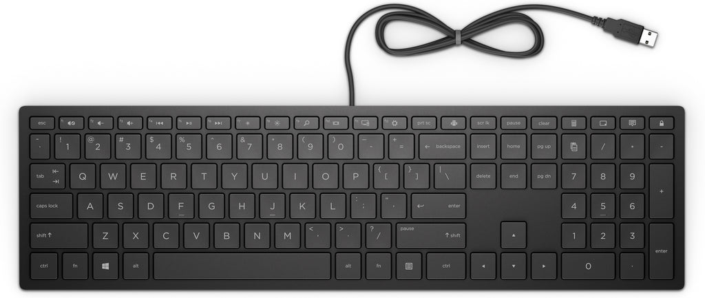 HP Pavilion Wired Keyboard 300 teclado Oficina USB Negro (7)
