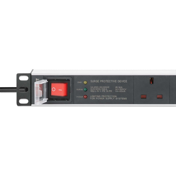 Intellinet 715195 unidad de distribución de energía (PDU) 6 salidas AC 1U Negro, Blanco (5)