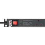 Intellinet 715195 unidad de distribución de energía (PDU) 6 salidas AC 1U Negro, Blanco (5)