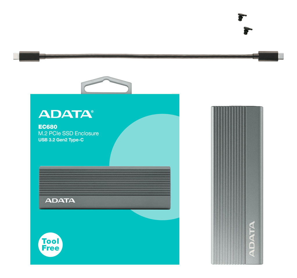 ADATA EC680 Caja externa para unidad de estado sólido (SSD) Gris M.2 (7)
