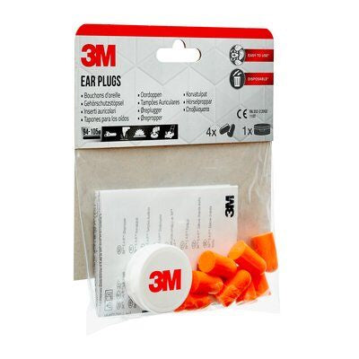 3M 1100C4 tapón de oido Tapón para oídos reutilizable Naranja 4 pieza(s) (5)