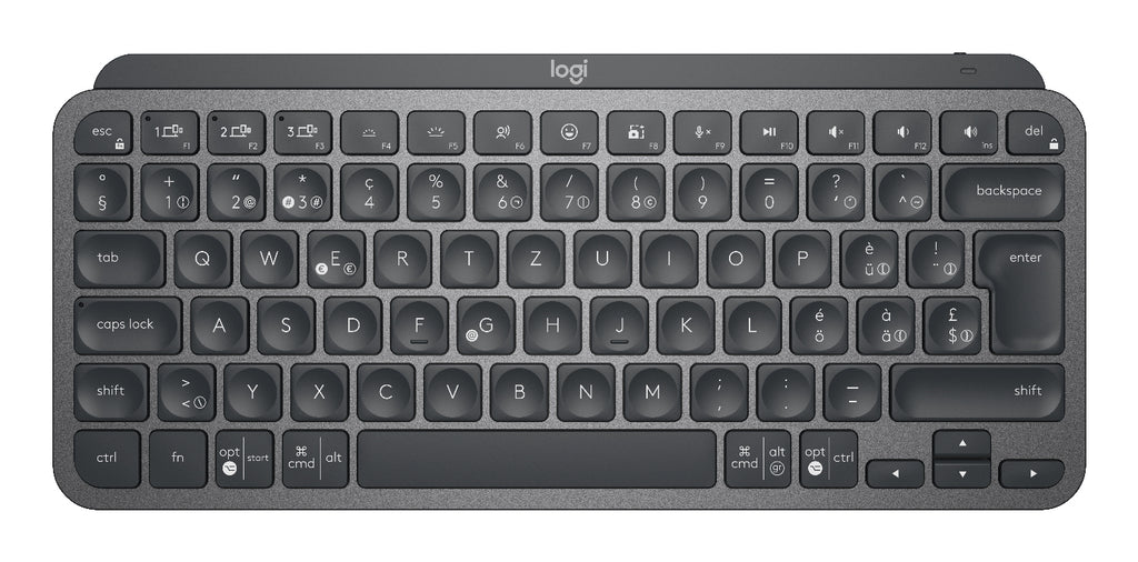 Logitech MX Keys Mini teclado Oficina RF Wireless + Bluetooth QWERTZ Suizo Grafito (2)