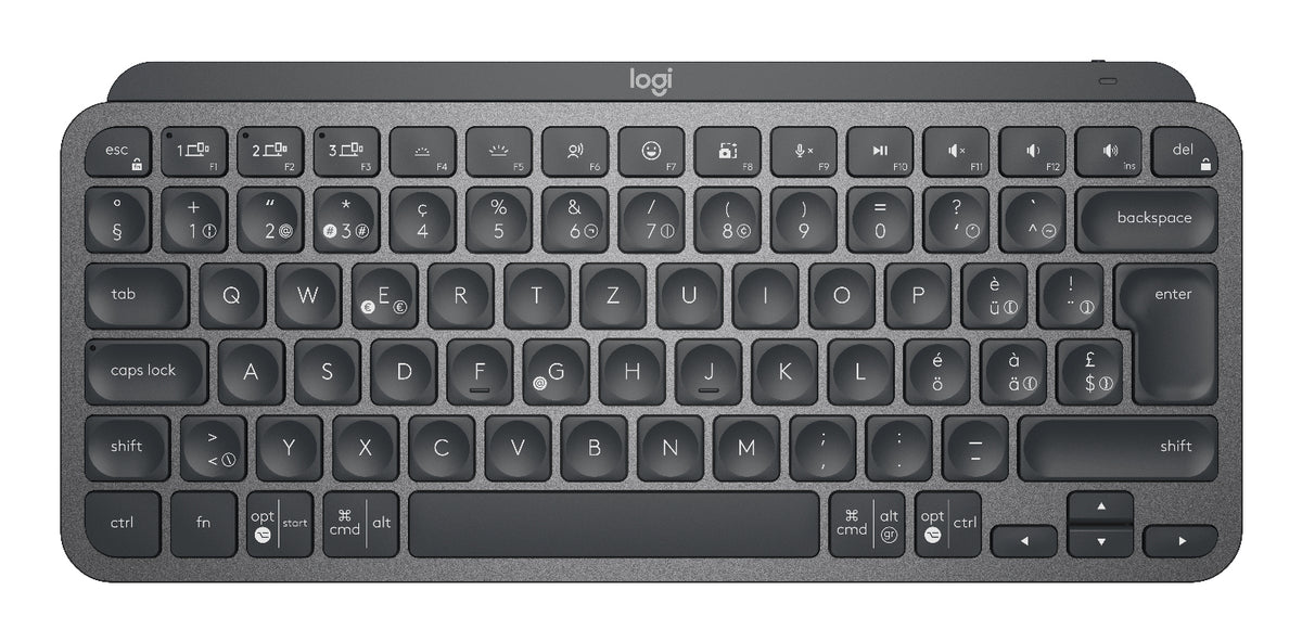 Logitech MX Keys Mini teclado Oficina RF Wireless + Bluetooth QWERTZ Suizo Grafito (2)