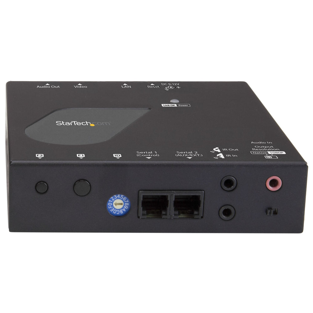 StarTech.com ST12MHDLAN4R extensor audio/video Receptor AV Negro