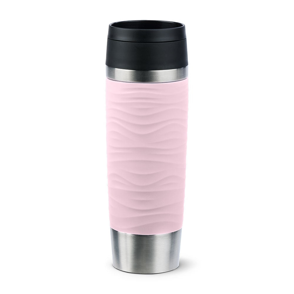 EMSA Travel Mug Waves Grande 500 ml Rosa, Acero inoxidable
