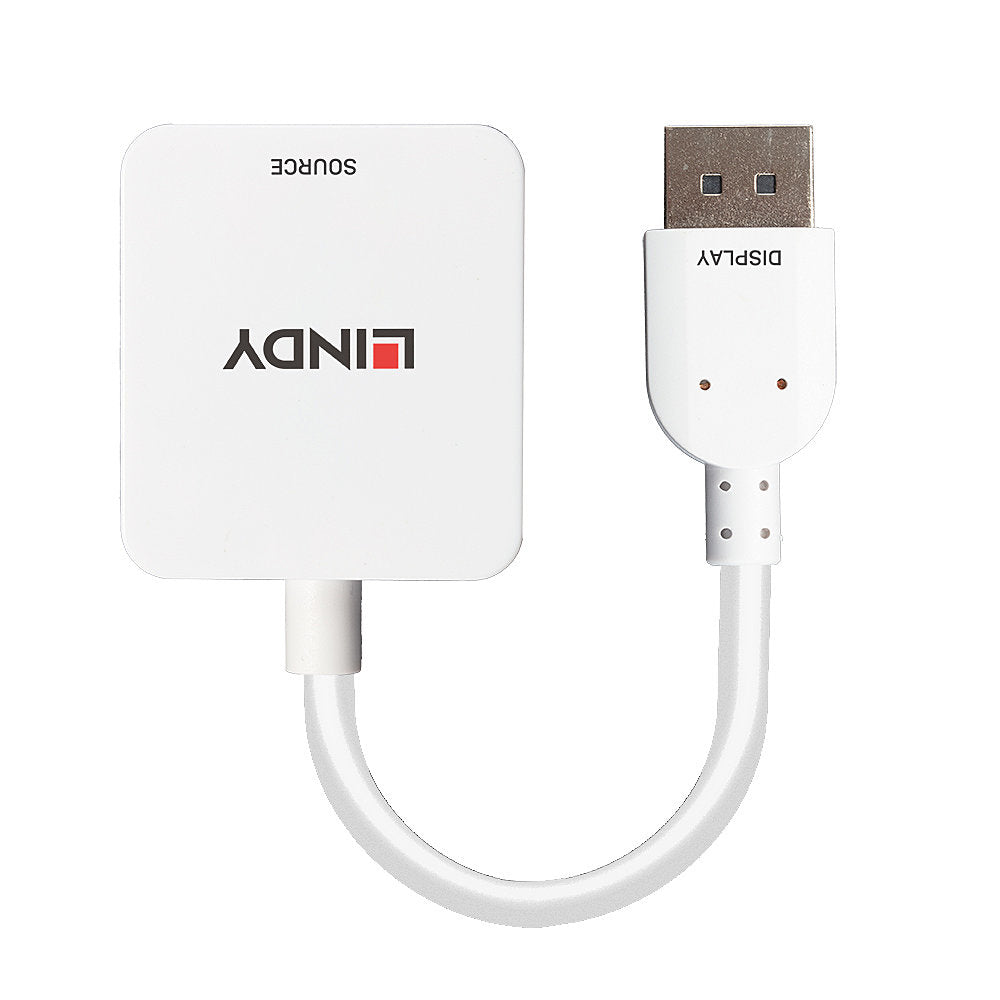 Lindy 38303 adaptador de cable de vídeo 0,095 m HDMI tipo A (Estándar) DisplayPort Blanco (3)