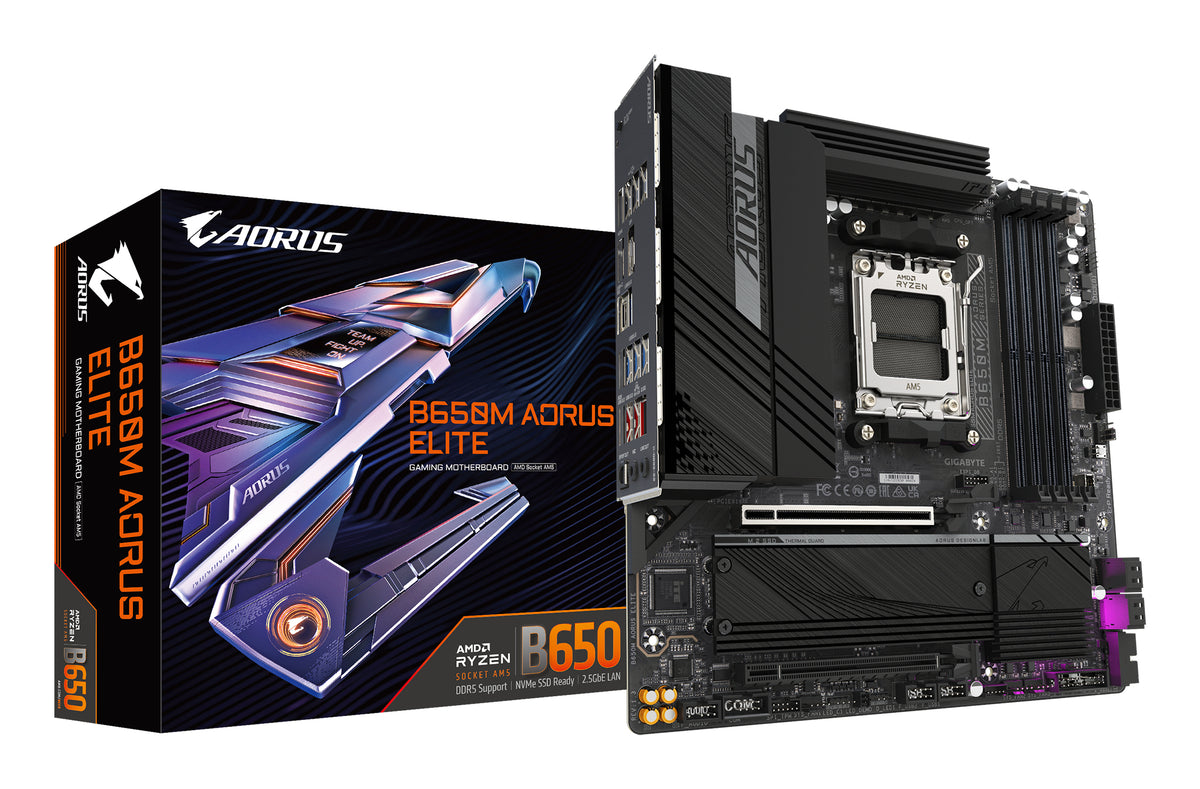 GIGABYTE B650M AORUS ELITE (Rev. 1.3) AMD B650 Zócalo AM5 micro ATX (6)