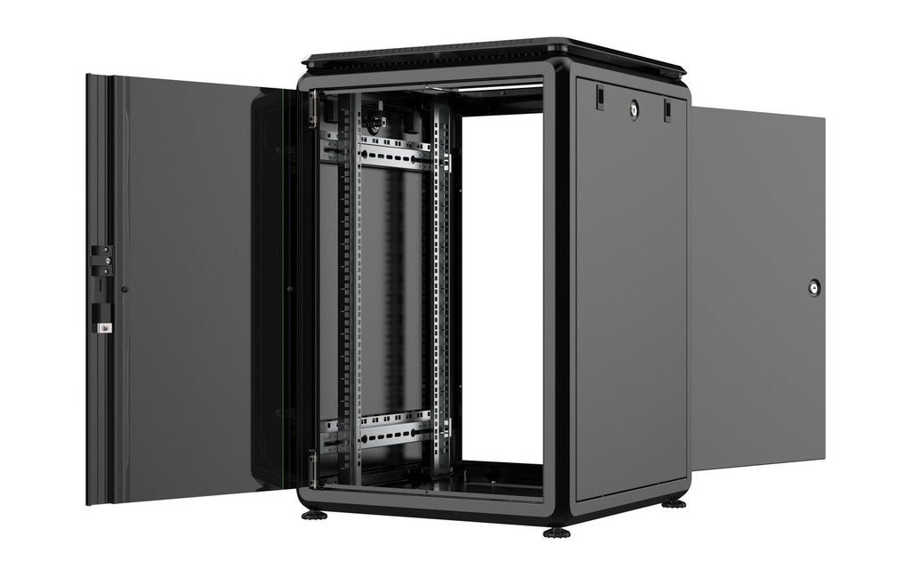 Lanview RDL16U66BL armario rack 16U Rack o bastidor independiente Negro (3)