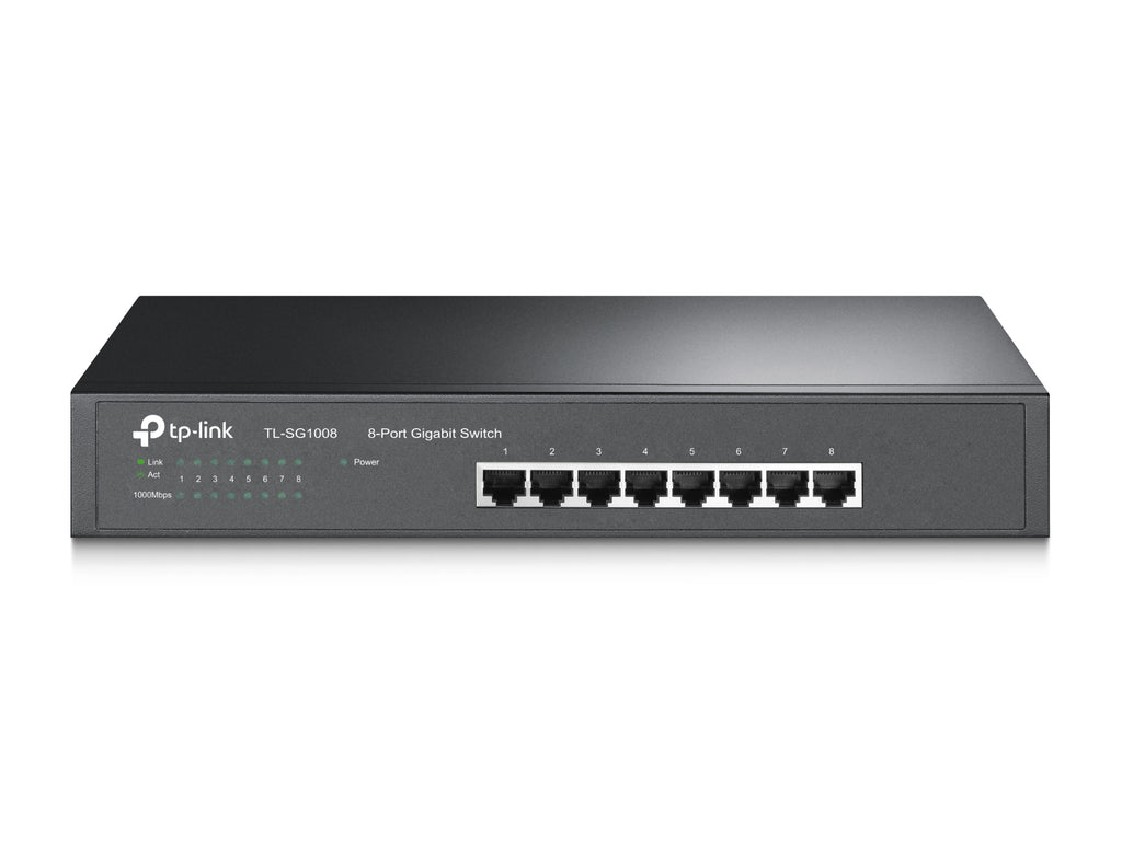TP-Link TL-SG1008 switch No administrado Gigabit Ethernet (10/100/1000) Negro (2)