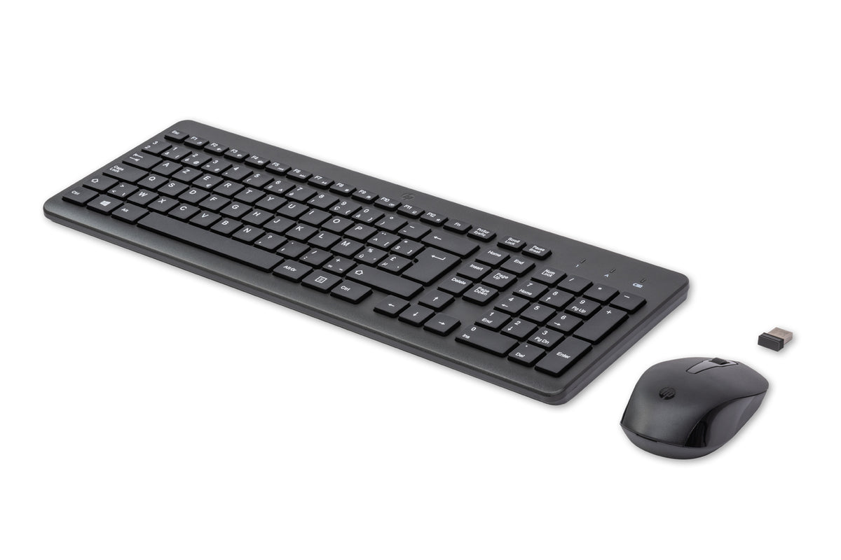 HP 330 Wireless Mouse and Keyboard Combination teclado Ratón incluido Universal RF inalámbrico AZERTY Belga Negro (3)