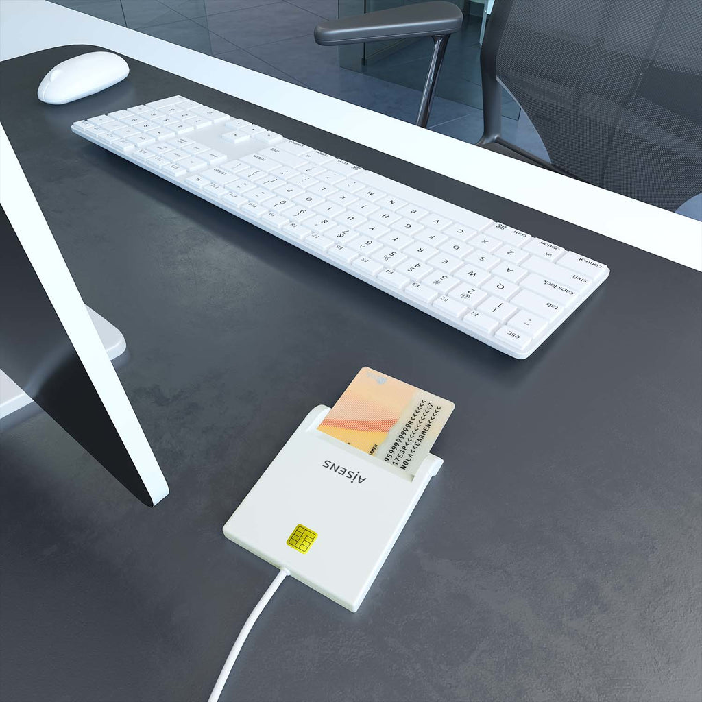 AISENS ASCR-SN07-W lector de tarjeta inteligente Interior USB USB 2.0 (5)