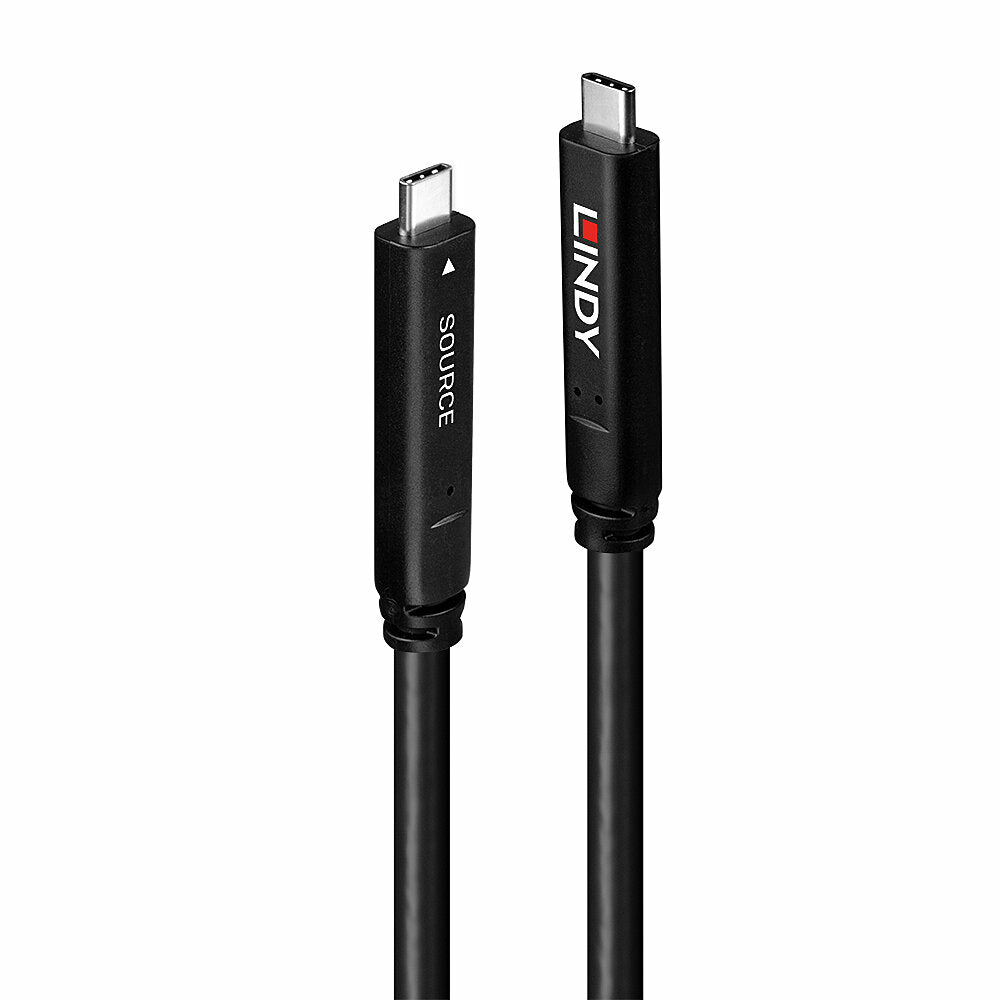 Lindy 43398 cable USB USB 3.2 Gen 1 (3.1 Gen 1) 10 m USB C 5 Gbit/s 60 W Negro (2)