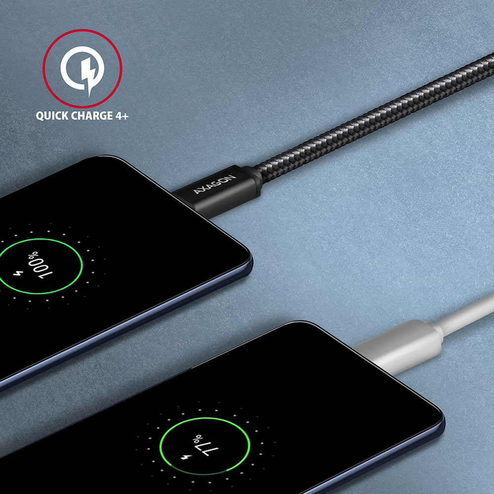 Axagon BUCM3-AM20AB cable USB USB 3.2 Gen 1 (3.1 Gen 1) 2 m USB C USB A 5 Gbit/s Negro (4)