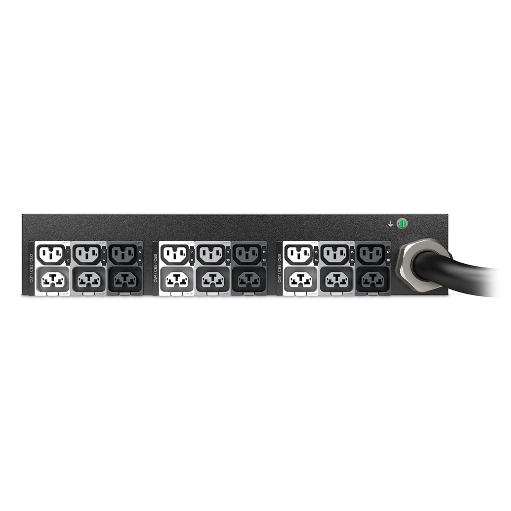 APC NetShelter Rack PDU Advanced Metered, 2U, 3 Phase, 415V, 41.4kVA 60A, 18 Outlets unidad de distribución de energía (PDU) 18 salidas AC Negro (3)