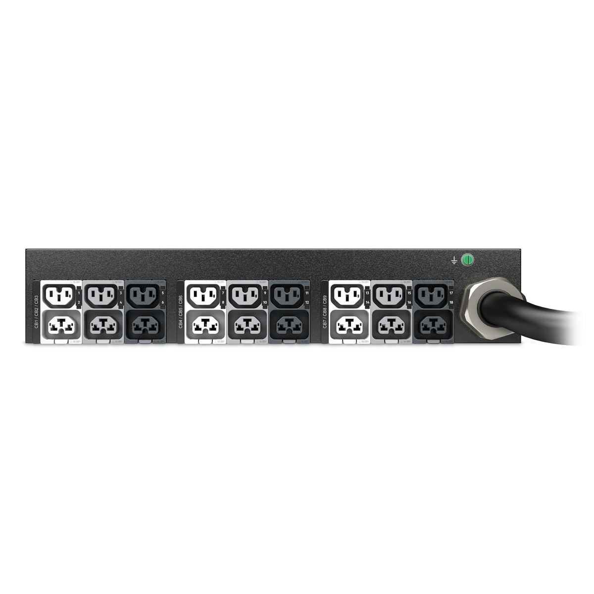 APC NetShelter Rack PDU Advanced Metered, 2U, 3 Phase, 415V, 41.4kVA 60A, 18 Outlets unidad de distribución de energía (PDU) 18 salidas AC Negro (3)