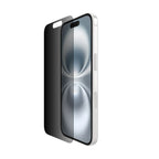 Protector de pantalla para teléfono móvil - tratado - cristal - con filtro de privacidad - 2 sentidos - para Apple iPhone 14 Pro, 15, 16