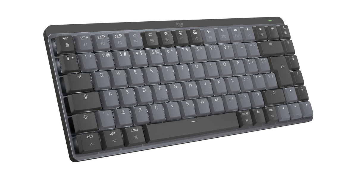 Logitech Master MX Mechanical Mini for Mac teclado Oficina RF Wireless + Bluetooth QWERTY Internacional de EE.UU. Gris (3)