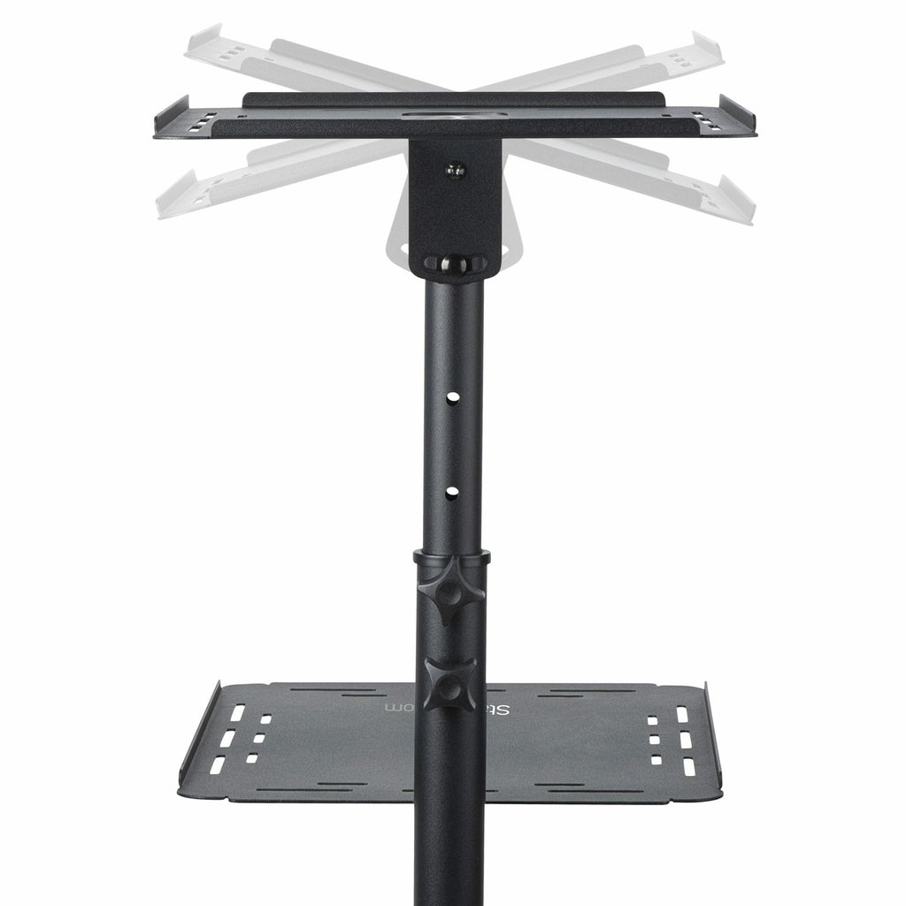 StarTech.com ADJPROJCART mueble y soporte para dispositivo multimedia Negro Carro para administración de tabletas (9)