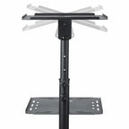 StarTech.com ADJPROJCART mueble y soporte para dispositivo multimedia Negro Carro para administración de tabletas (9)