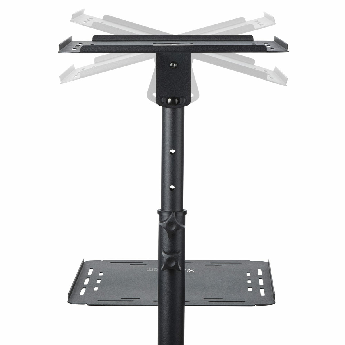 StarTech.com ADJPROJCART mueble y soporte para dispositivo multimedia Negro Carro para administración de tabletas (9)