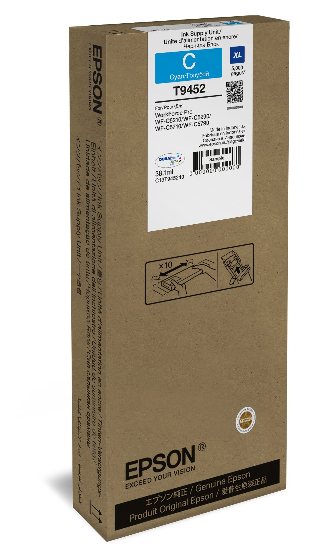 Epson C13T945240 cartucho de tinta 1 pieza(s) Original High (L) Yield Cian