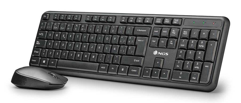 NGS HARMONY KIT (QUERTY, ES) teclado Ratón incluido Universal RF inalámbrico QWERTY Español Negro (4)