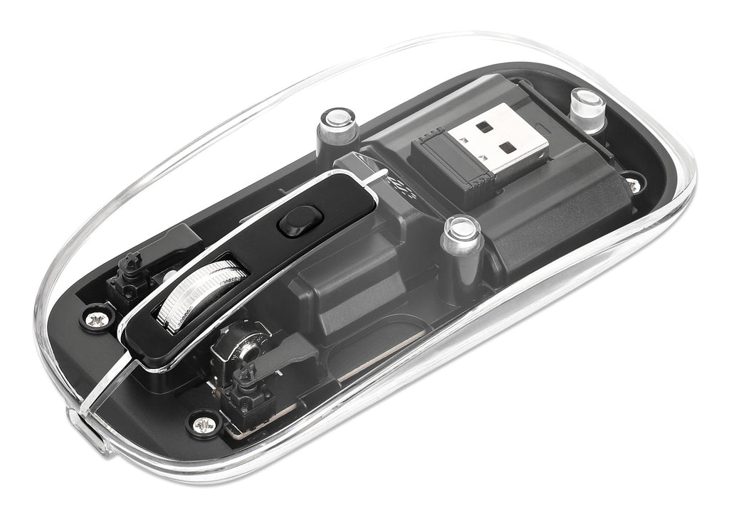 Manhattan 190268 ratón Universal Ambidextro RF inalámbrico Óptico 1600 DPI (2)
