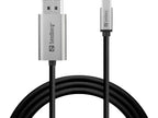Sandberg 136-51 adaptador de cable de vídeo 0 m USB Tipo C DisplayPort Negro, Gris (2)