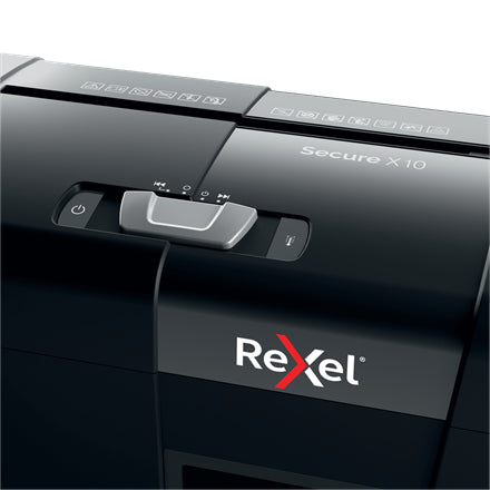 Rexel Secure X10 triturador de papel Corte cruzado 70 dB Negro (6)