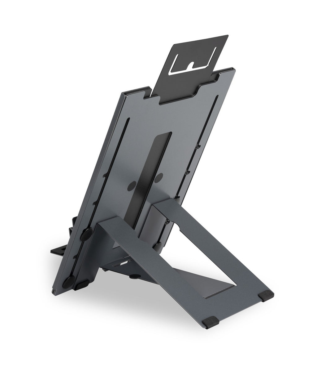 BakkerElkhuizen Ergo-Q Hybrid Pro Soporte para ordenador portátil Negro, Gris Oscuro 40,6 cm (16") (4)