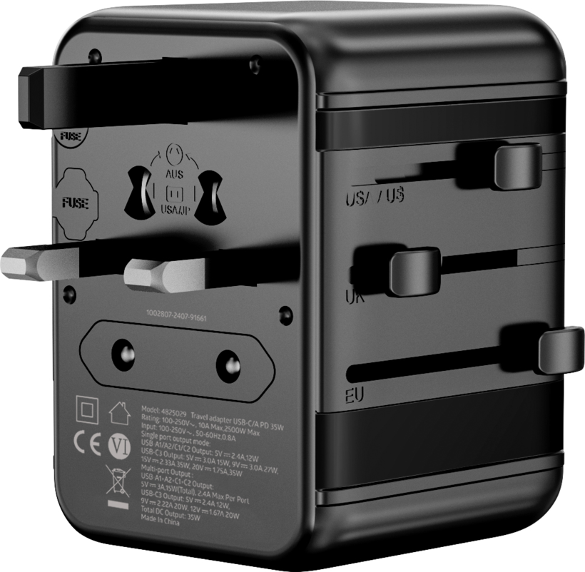 Adaptador viaje ARTICONA USB-C/A PD 35W (4)