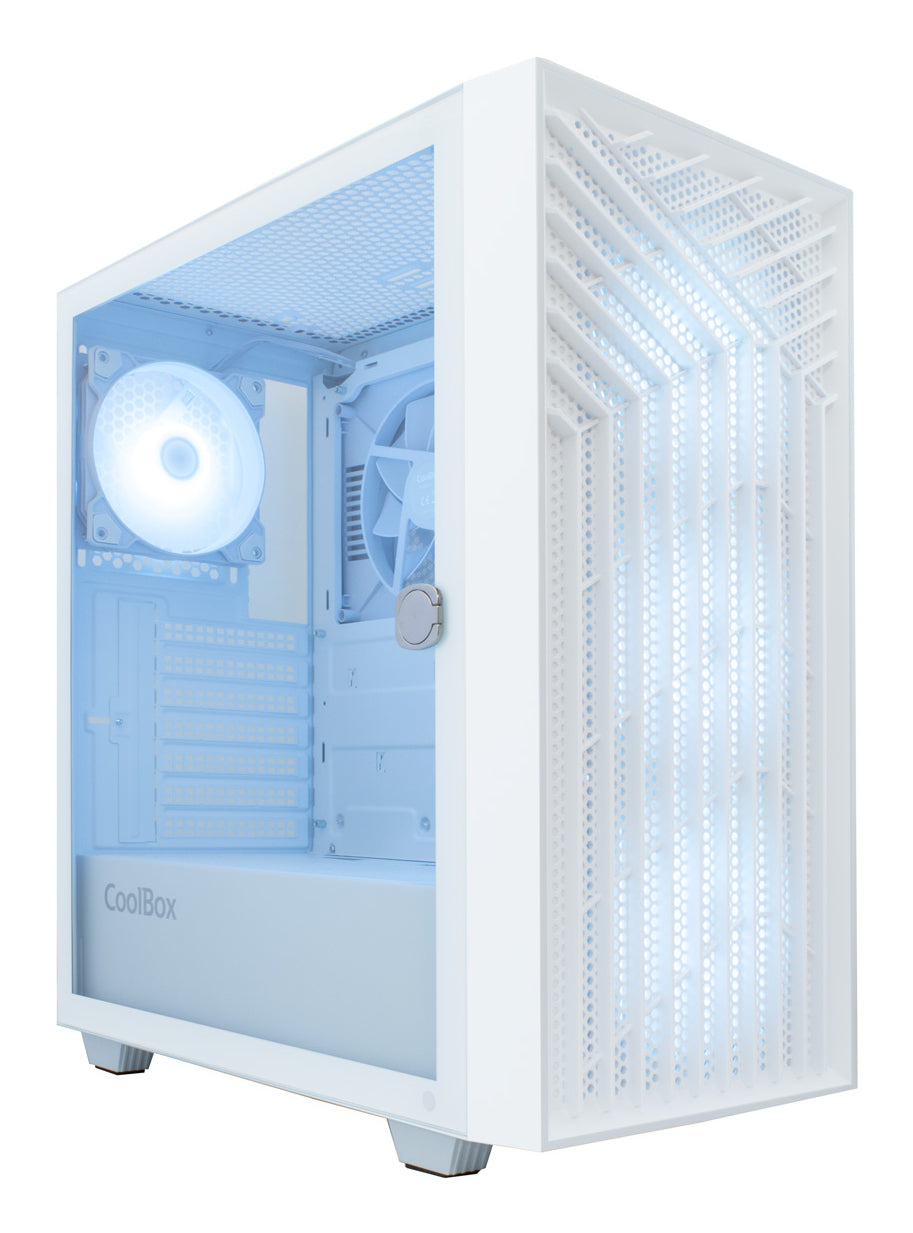 CoolBox COO-CHA-GA300W-0 carcasa de ordenador Torre Blanco (2)