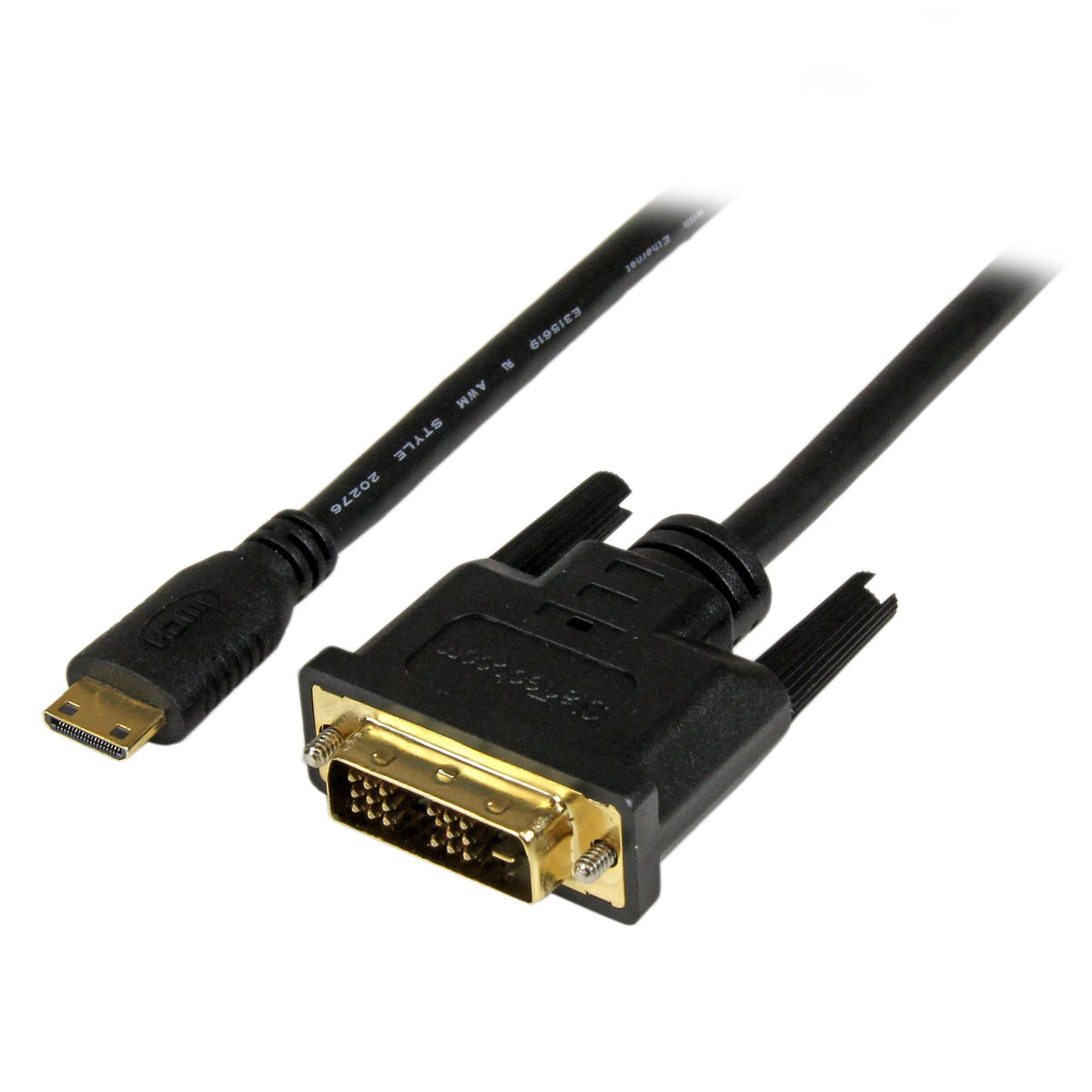 StarTech.com HDCDVIMM1M adaptador de cable de vídeo Mini-HDMI Negro (2)