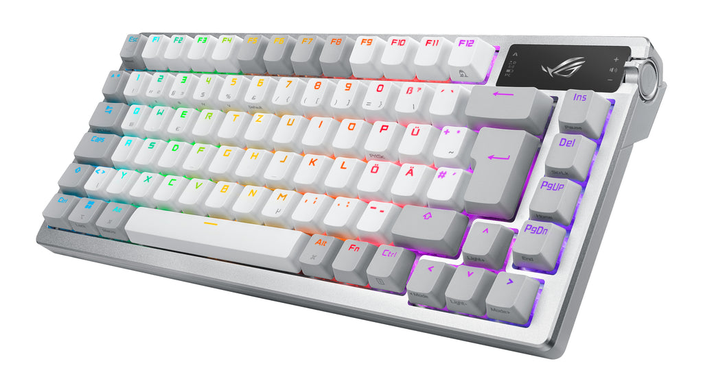 ASUS ROG Azoth White teclado Juego USB + RF Wireless + Bluetooth QWERTZ Alemán Blanco (4)
