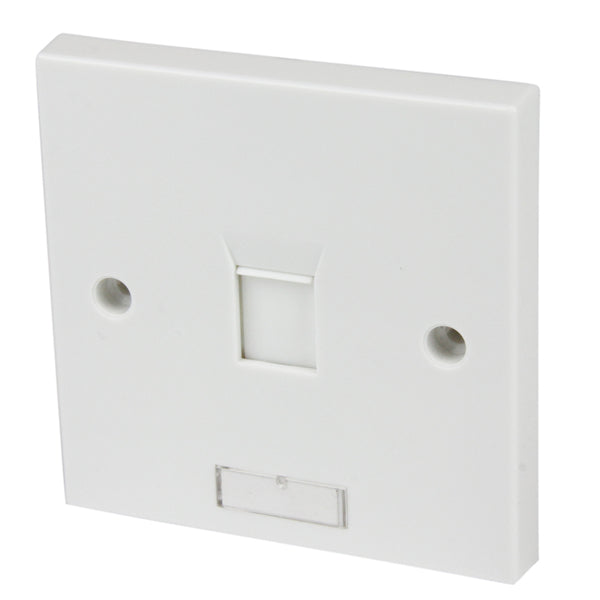 StarTech.com PLATE1WHUK caja de tomacorriente Blanco