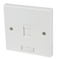 StarTech.com PLATE1WHUK caja de tomacorriente Blanco