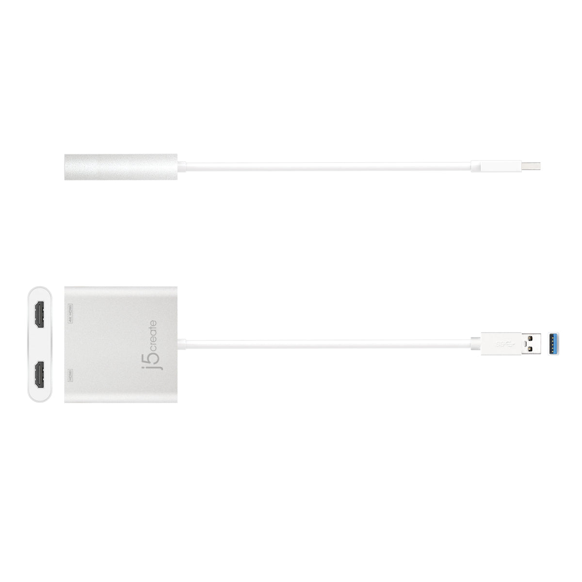 j5create JUA365 Adaptador gráfico USB 3840 x 2160 Pixeles Plata (4)