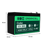 Green Cell AGM Battery 12V 8Ah - Battery - Mignon (AA) (2)