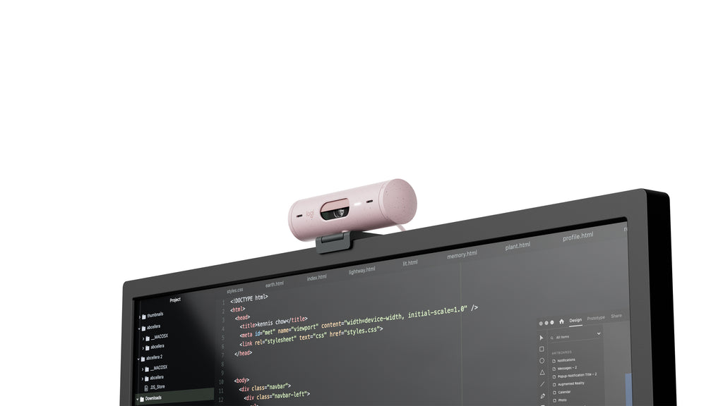 Logitech Brio 500 Full HD cámara web 4 MP 1920 x 1080 Pixeles USB Rosa (7)