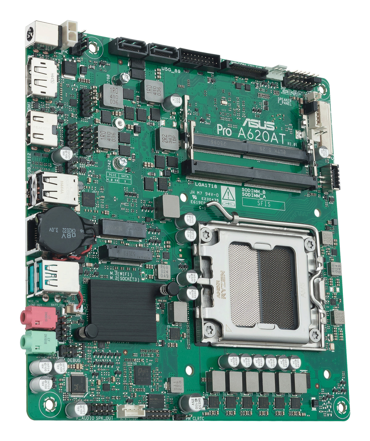 ASUS Pro A620AT-CSM AMD A620A Zócalo AM5 Thin Mini ITX (6)