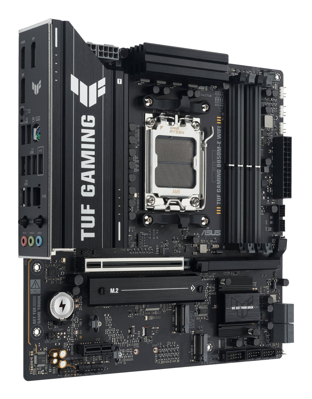 ASUS TUF GAMING B850M-E WIFI AMD B850 Zócalo AM5 micro ATX (5)
